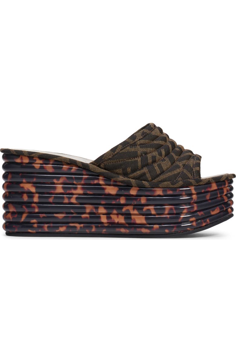 Fendi Promenade Platform Slide Sandal, Alternate, color,