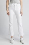 Mavi Jeans Anika Raw Hem Mid Waist Crop Flare Jeans