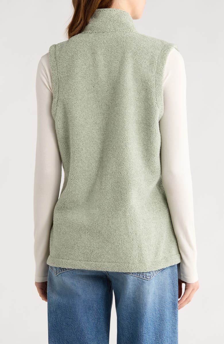 BALANCE COLLECTION Amara Fleece Knit Zip Vest, Alternate, color, Iceberg Green