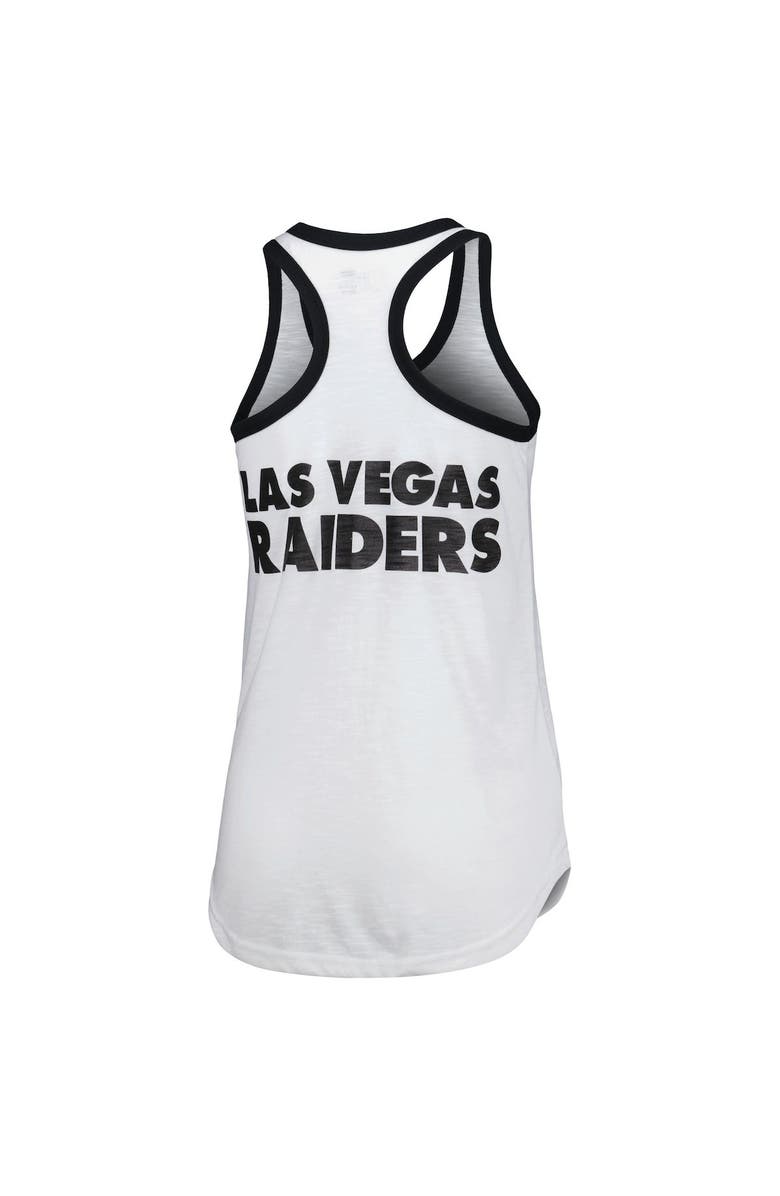 G-III 4HER BY CARL BANKS Women's G-III 4Her by Carl Banks White Las Vegas Raiders Tater Tank Top, Alternate, color, 