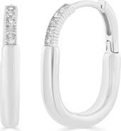 Sienna Vale Cubic Zirconia Huggie Hoop Earrings