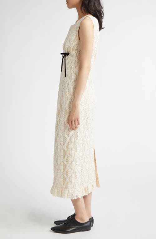 MERUERT TOLEGEN MERUERT TOLEGEN SCULPTED LACE MIDI DRESS