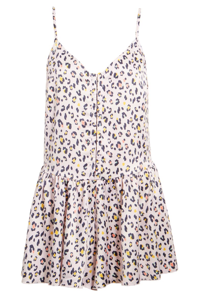 Sugar & Spice Sleeveless Romper, Alternate, color, SPRITZER LEOPARD