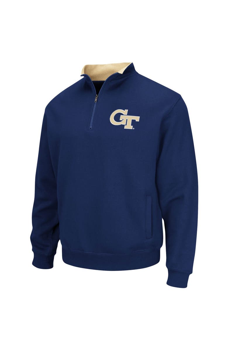 COLOSSEUM Men's Colosseum Navy Georgia Tech Yellow Jackets Tortugas Logo Quarter-Zip Pullover Jacket, Alternate, color, Navy