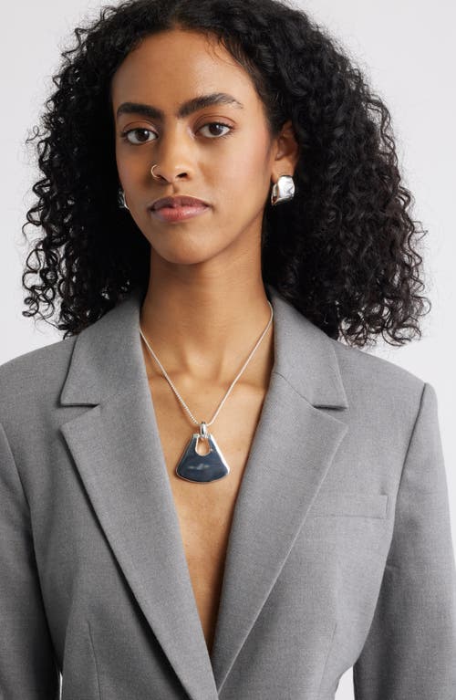 Open Edit Curved Charm Pendant Necklace