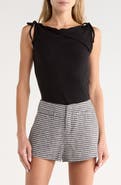 Reformation Emma Asymmetric Collar Knit Top