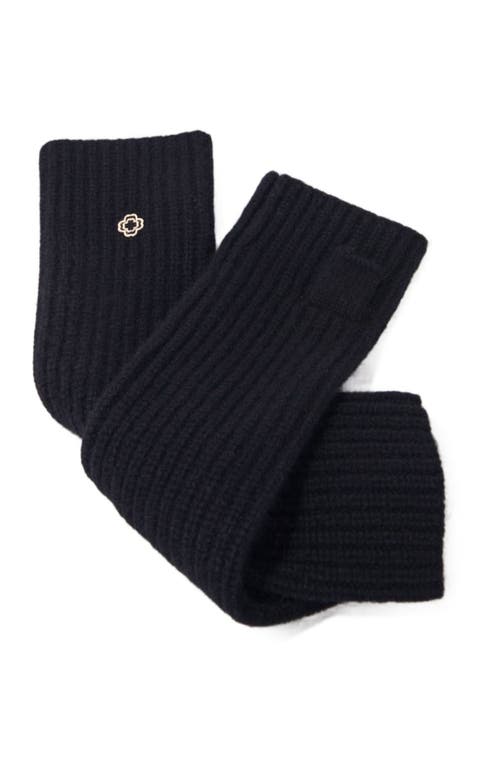 Shop Maje Wool And Cashmere Mittens In Black