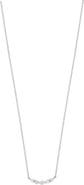 Carrière Jewelry Curved Diamond Bar Pendant Necklace - 0.06ct.