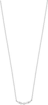 Carrière Jewelry Curved Diamond Bar Pendant Necklace - 0.06ct.