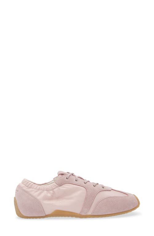 Rag & Bone Emilee Ballet Twill And Suede Slim Runner Sneakers In Pink