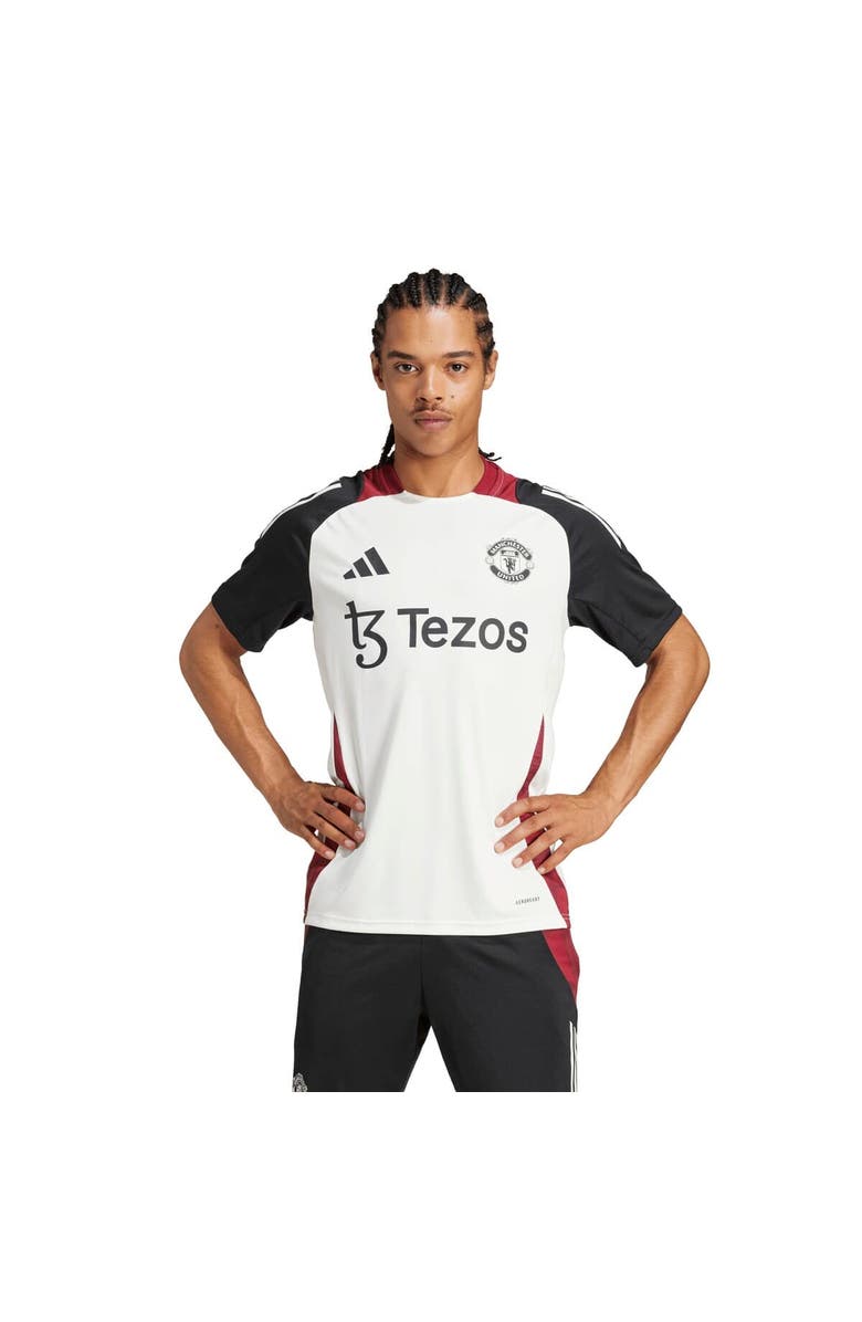 adidas Men's adidas White Manchester United 2024/25 Training Jersey, Main, color, 
