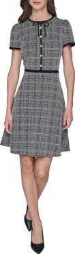 KARL LAGERFELD PARIS Knit Jacquard Dress