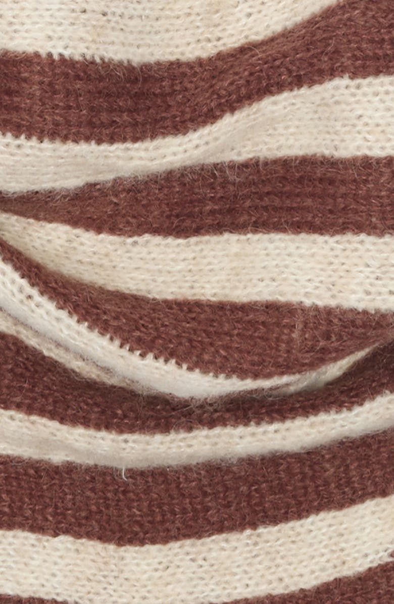 Damson Madder Stripe Triangle Head Scarf, Alternate, color, 