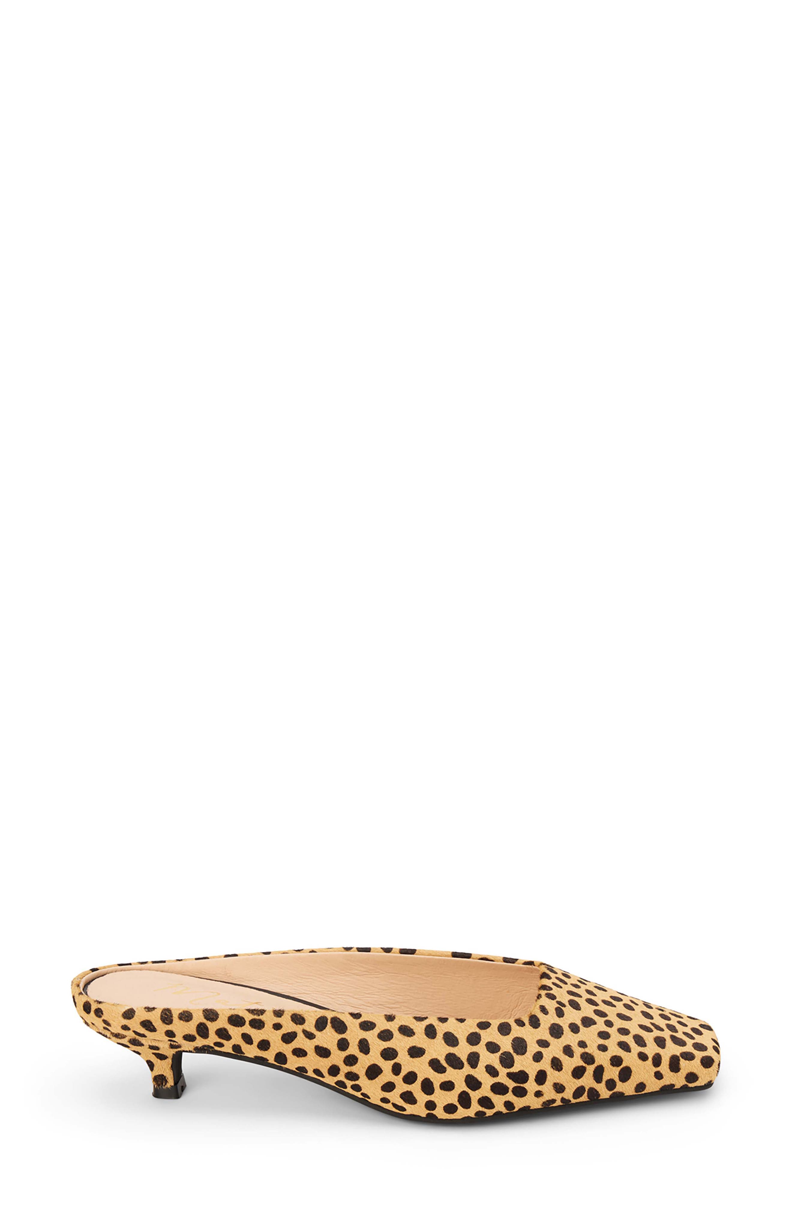 Classy Kitten Heel Mule, Alternate, color, CHEETAH