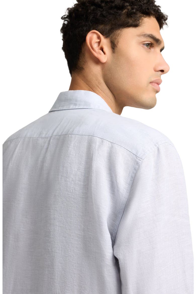 Linen Long Sleeve Shirt, Alternate, color, LIGHT GREY