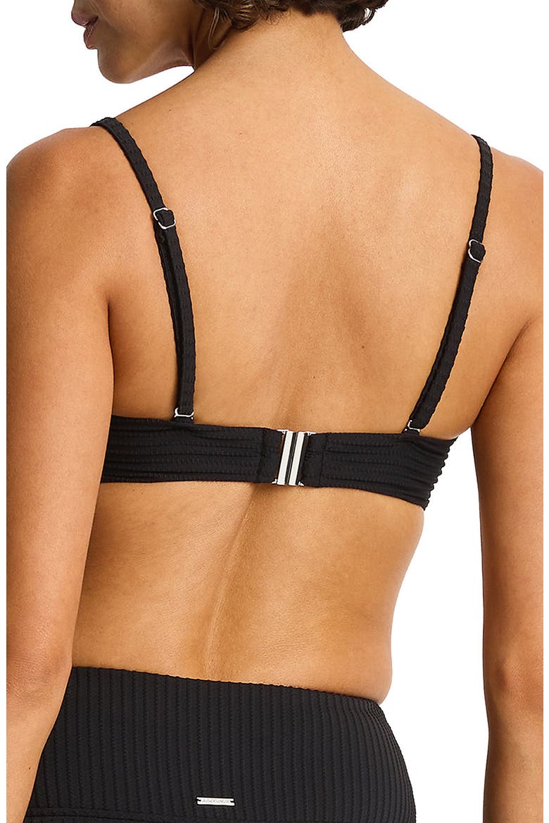 Scoop Neck Bikini Top, Alternate, color, BLACK