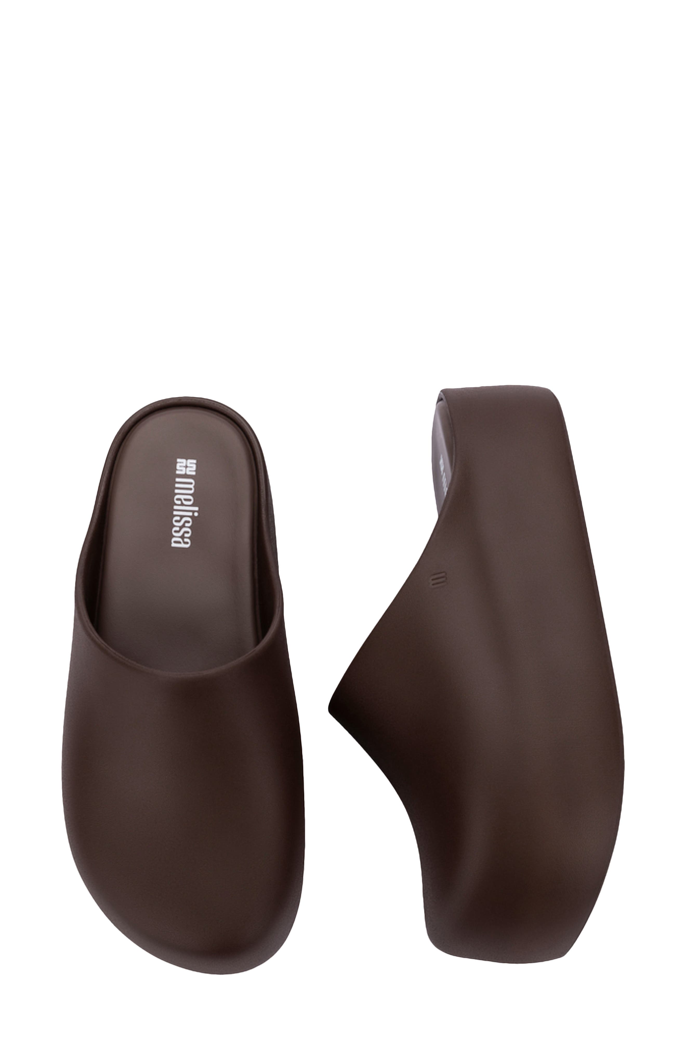 Free Up Platform Clog, Alternate, color, DARK BROWN