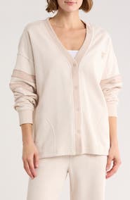 Faith Connexion Oversized French Terry Varsity Cardigan