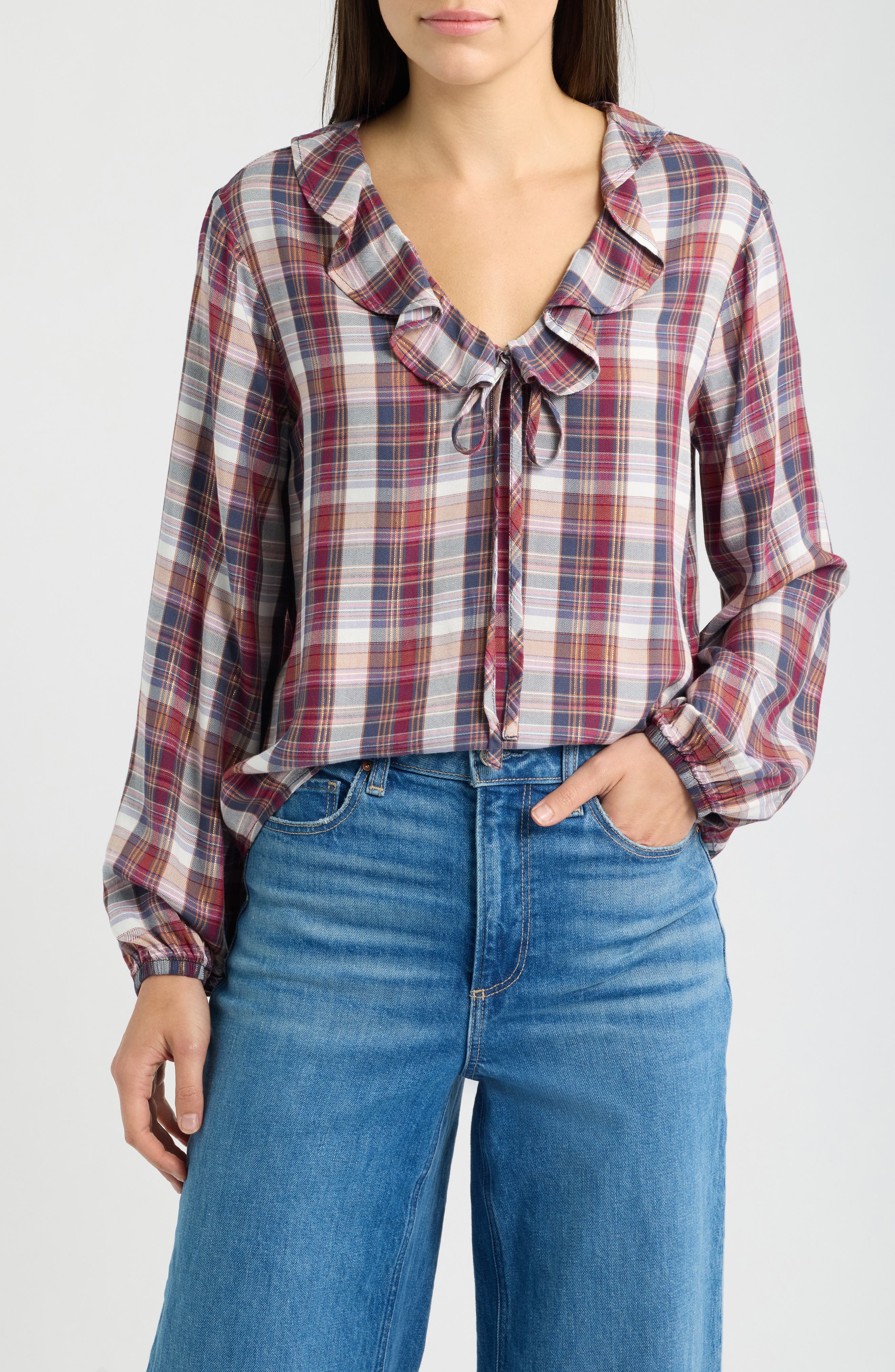 selected PLUM ORCHID PLAID