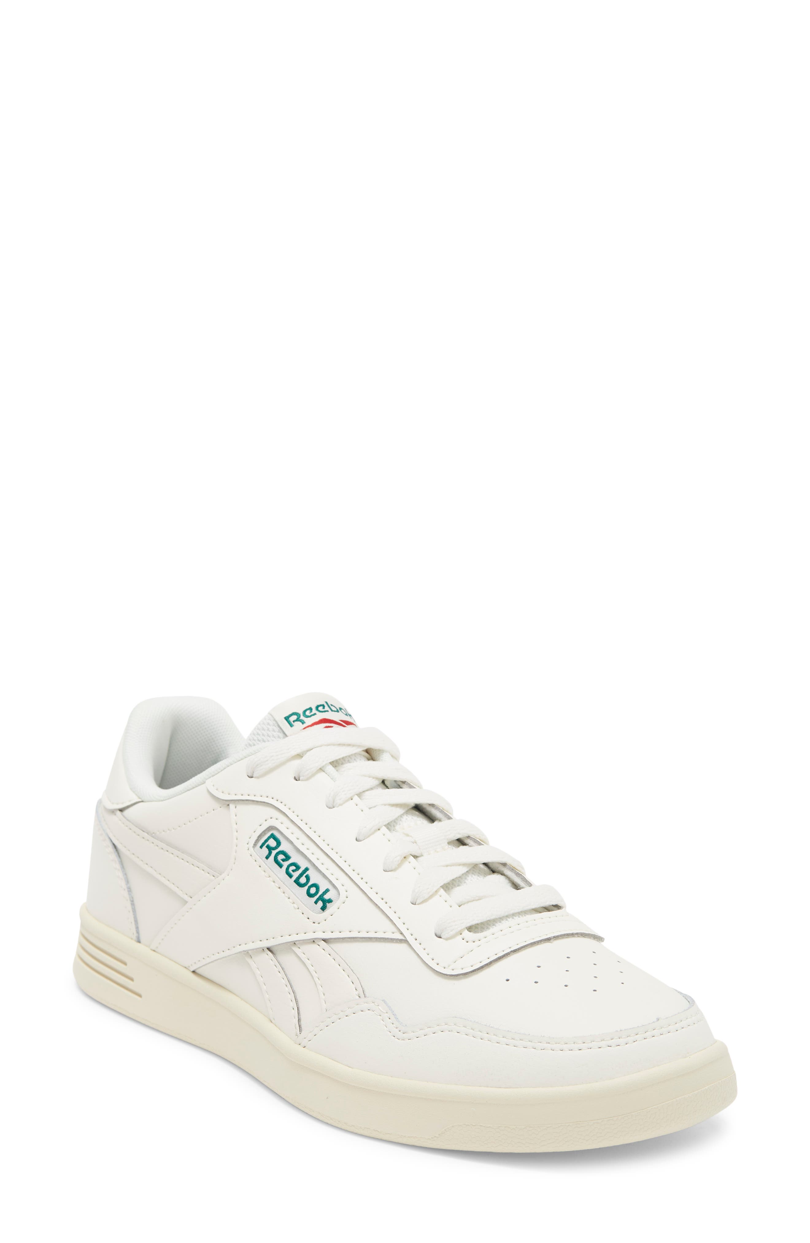 Reebok Court Advance Sneaker, Main, color, Chalk/Drkgrn/Flasrd