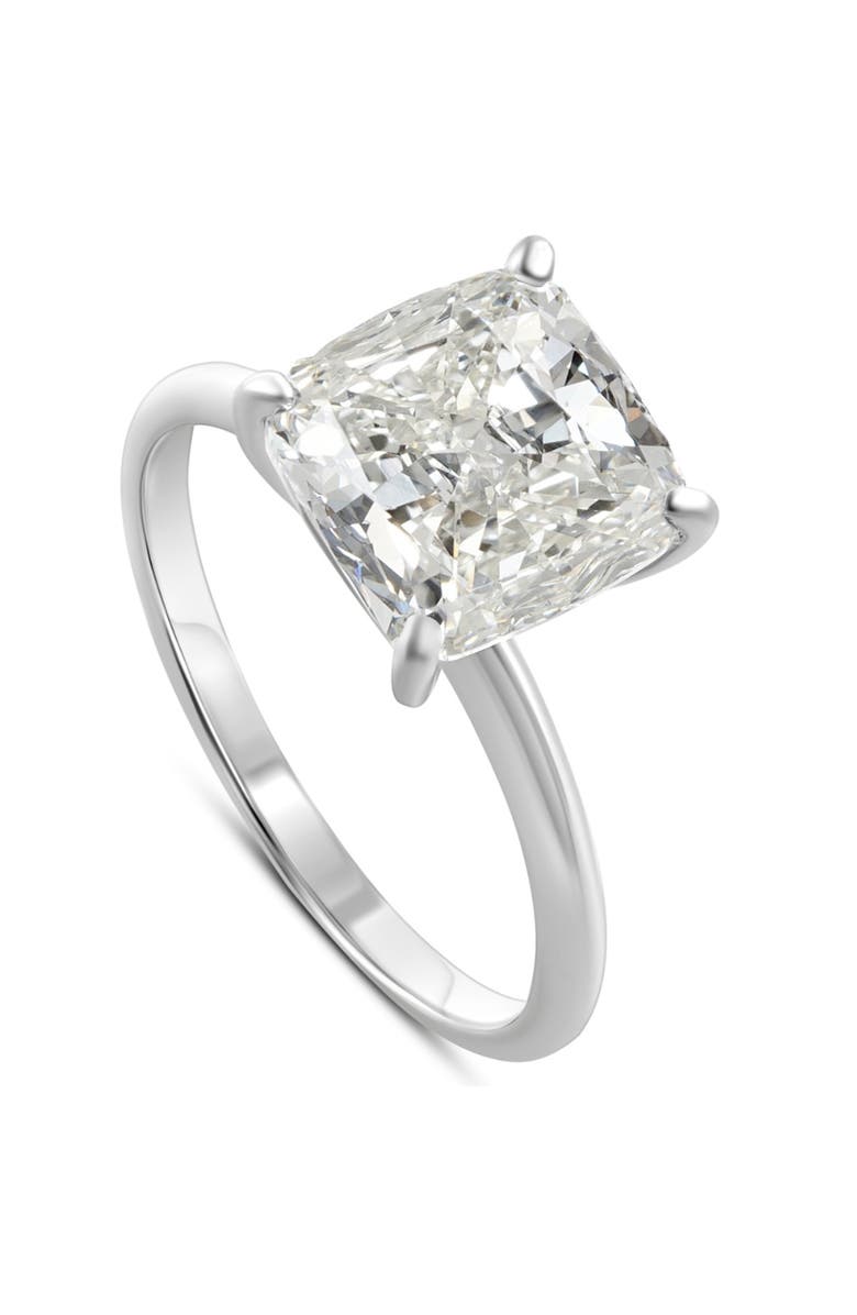Bliss Diamond 4.39CT Cushion Diamond GIA Certified Solitaire Engagement Ring 14k Gold, Alternate, color, 14K White Gold