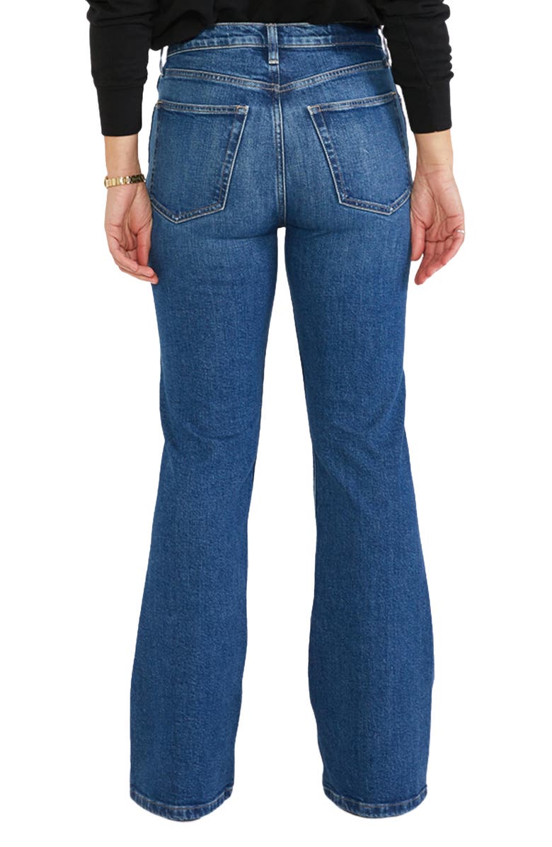 ÉTICA Anya Modern Flare Leg Jeans, Alternate, color, Wetlands