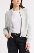 Caslon® Shaker Stitch Bomber Jacket