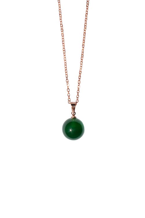 Seree Greene Green Jade Pendant Necklace