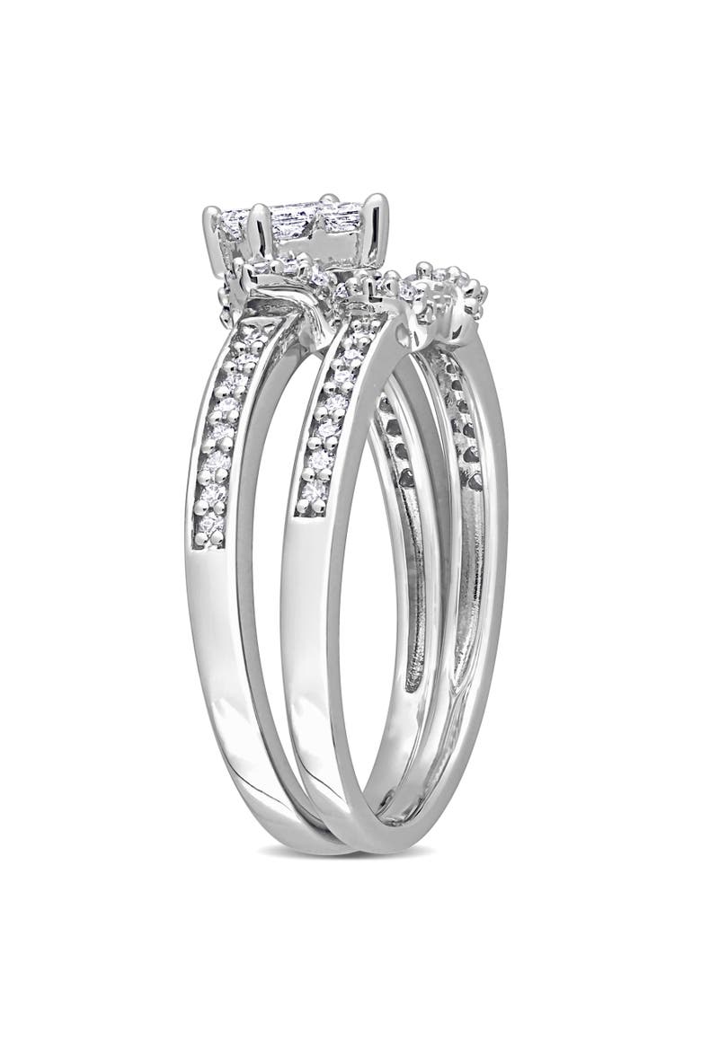 1/2 CTW Diamond Bridal Ring Set, Alternate, color, Sterling Silver