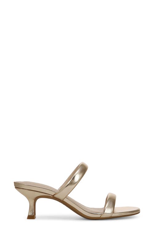 Lifestride Women's Nalani Open Round Toe Slide Dress Sandals In Gold