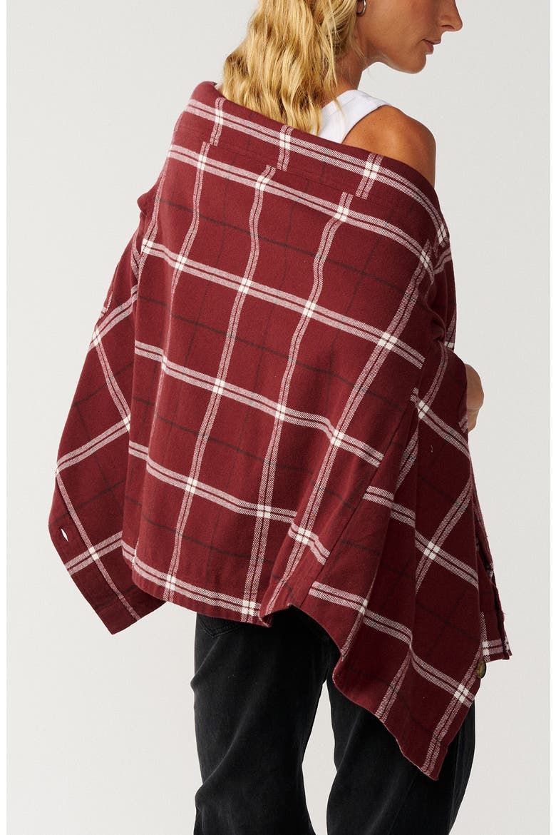 Venture Flannel Shirt, Alternate, color, DARK PLUM