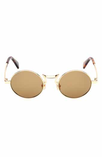 Max Mara 48mm Small Round Sunglasses