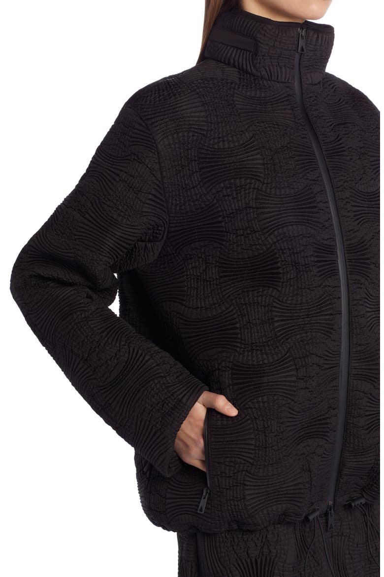 Crosshatch Nylon Puffer Jacket, Alternate, color, FONDANT