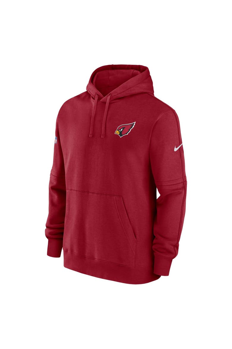 Men's Nike Cardinal Arizona Cardinals Sideline Club Fleece Pullover Hoodie, Alternate, color, Cardinal