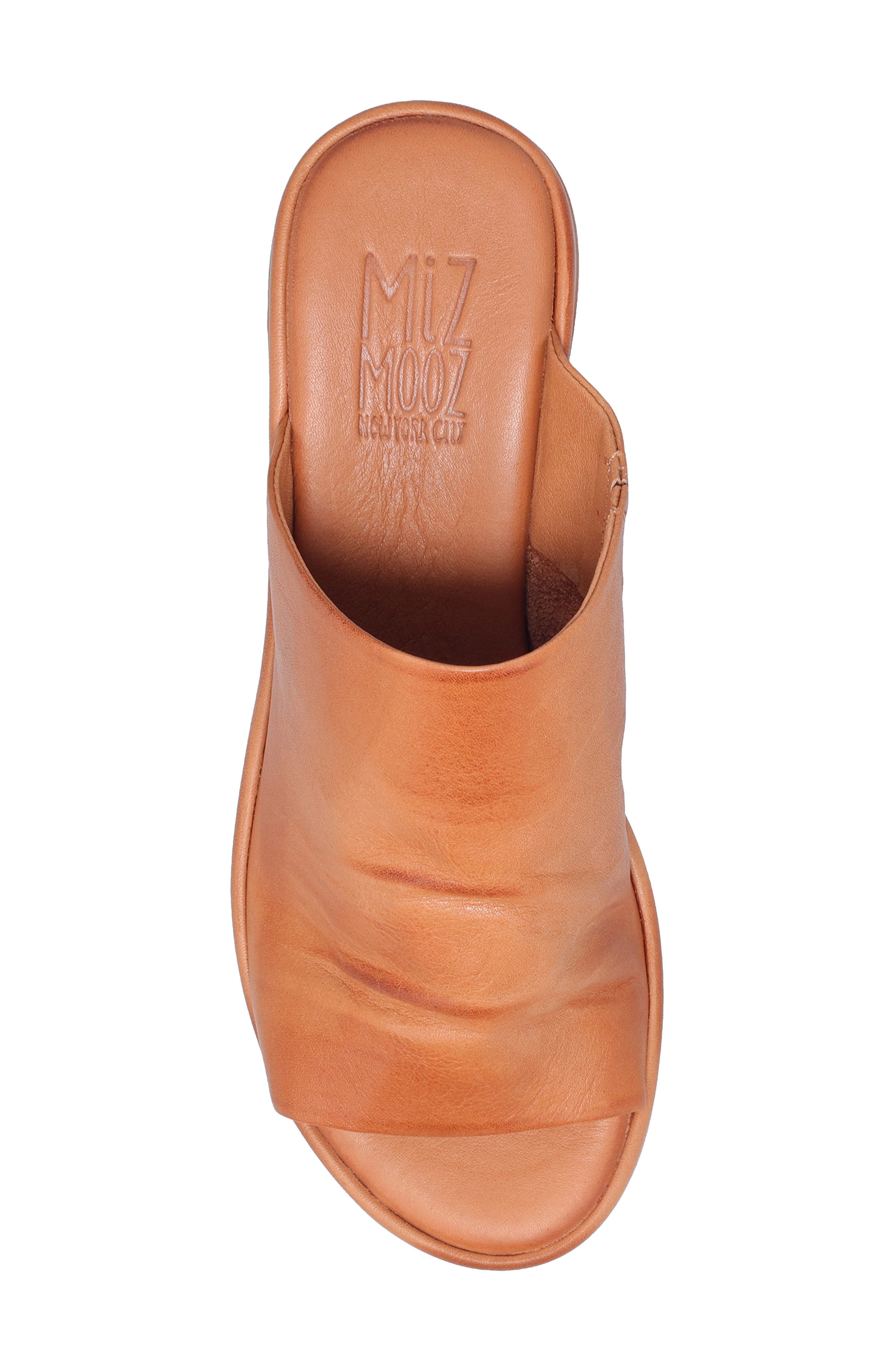 Patsey Platform Wedge Slide Sandal, Alternate, color, BRANDY