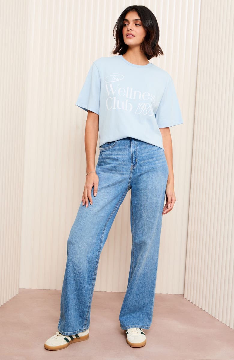 Friends Like These Wellness Club Graphic T-Shirt, Alternate, color, Blue