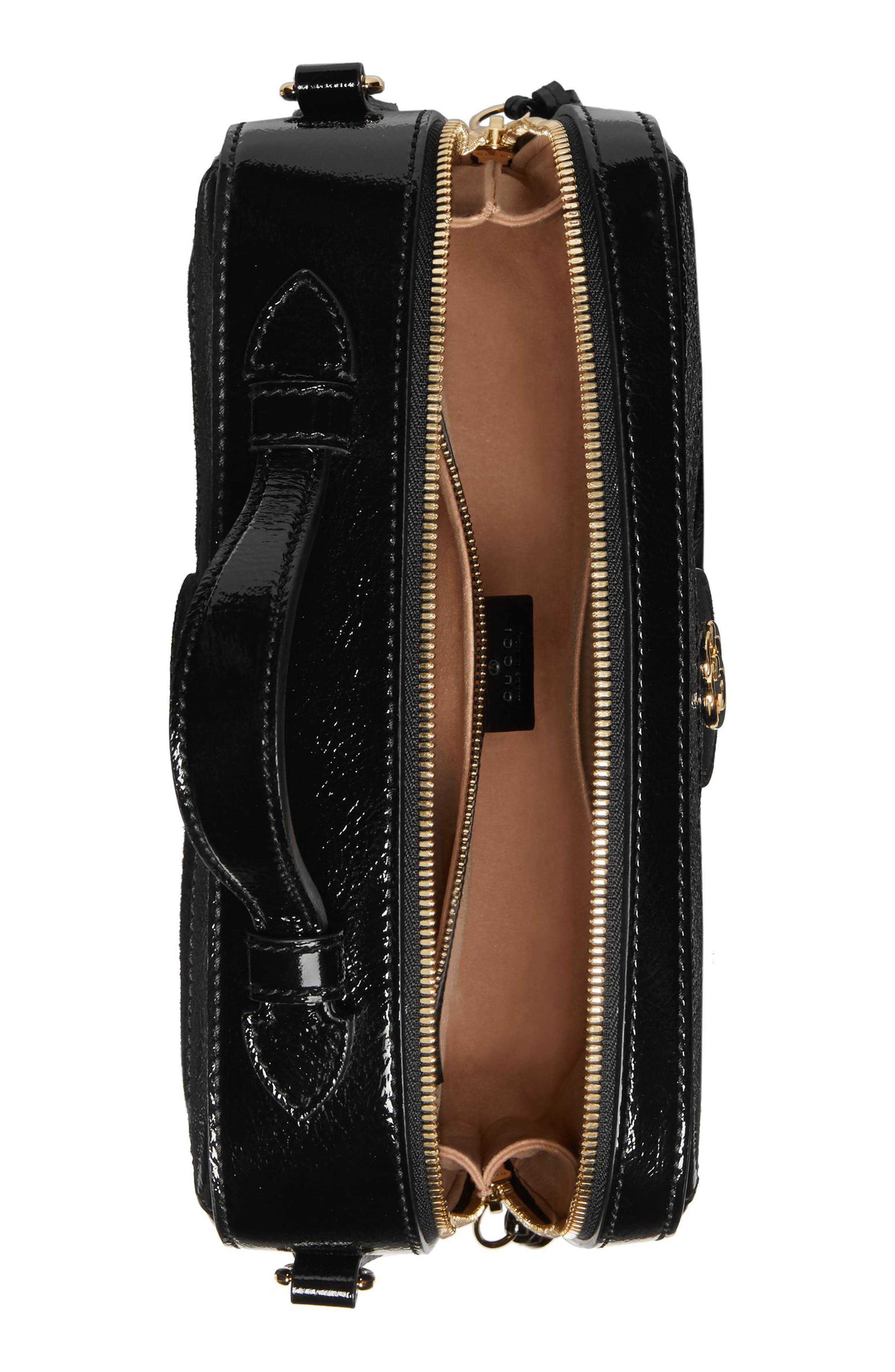 Gucci Ophidia Suede & Leather Top Handle Bag, Alternate, color, 