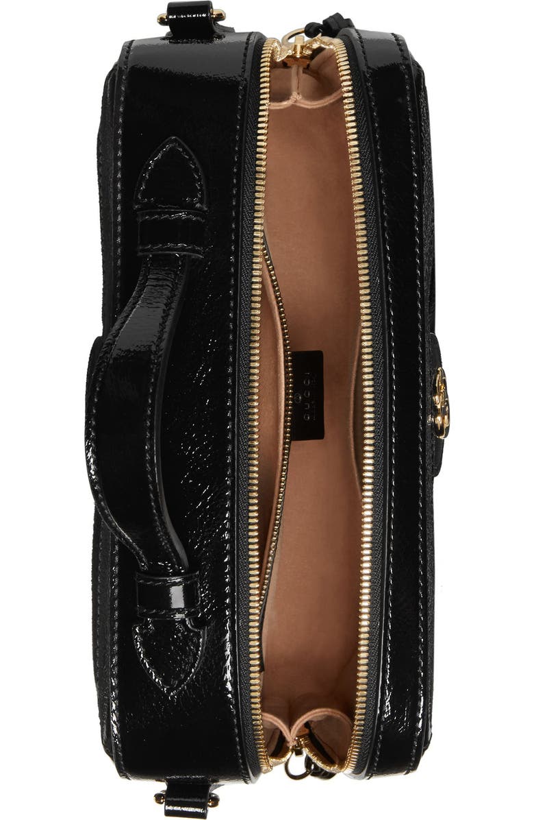 Gucci Ophidia Suede & Leather Top Handle Bag, Alternate, color,