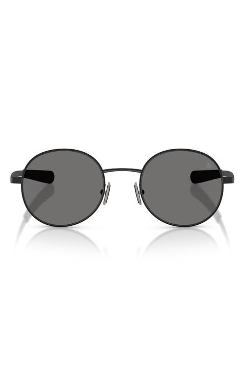 Centro 50mm Polarized Oval Sunglasses