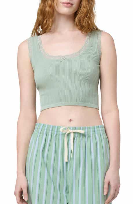 Florence by Mills Lace Trim Crop Tank