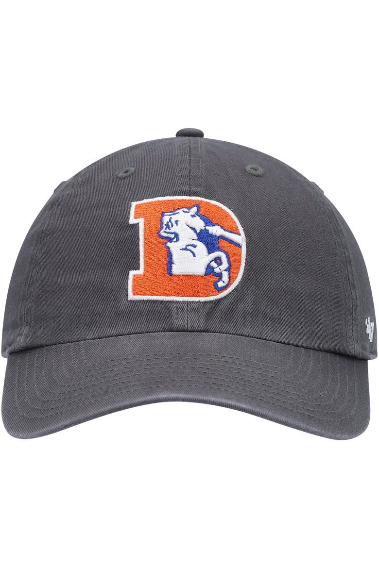 Men's '47 Charcoal Denver Broncos Clean Up Legacy Adjustable Hat, Alternate, color, Charcoal