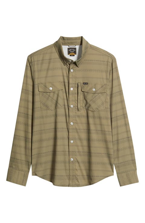 Costa UV Stripe Button-Up Shirt
