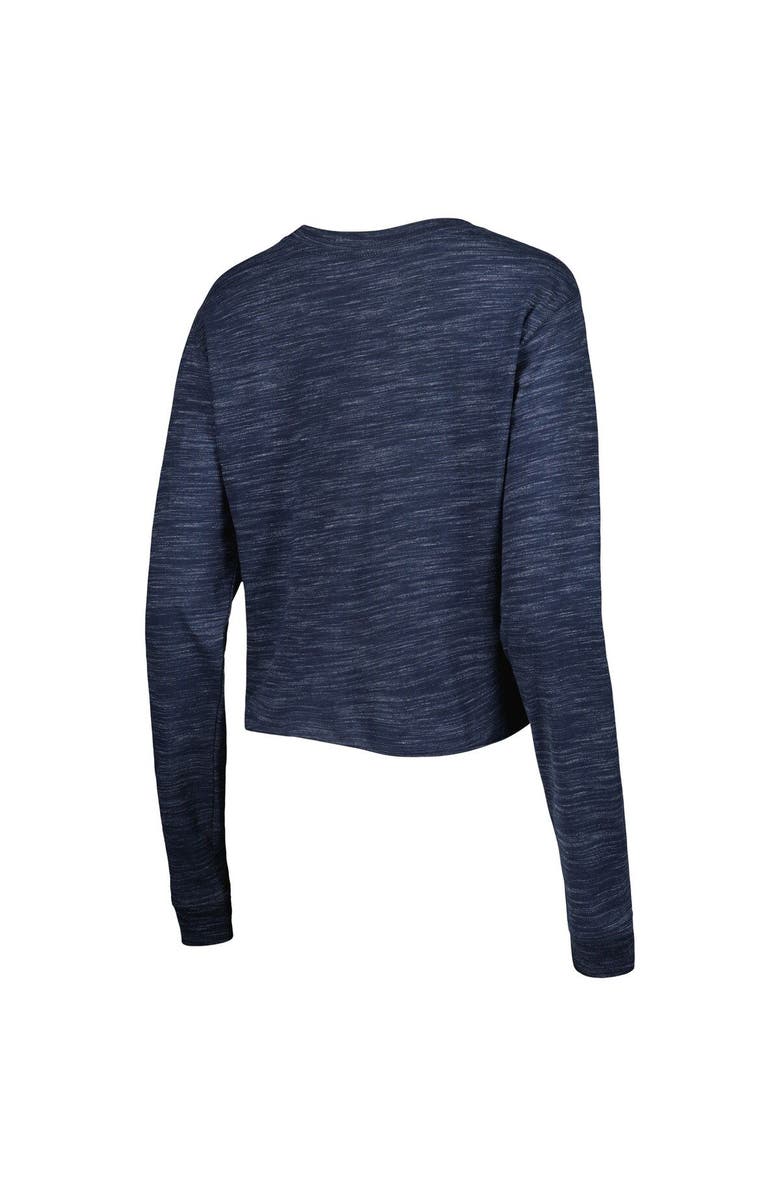 New Era Women's New Era College Navy Seattle Seahawks Crop Long Sleeve T-Shirt, Alternate, color, Navy