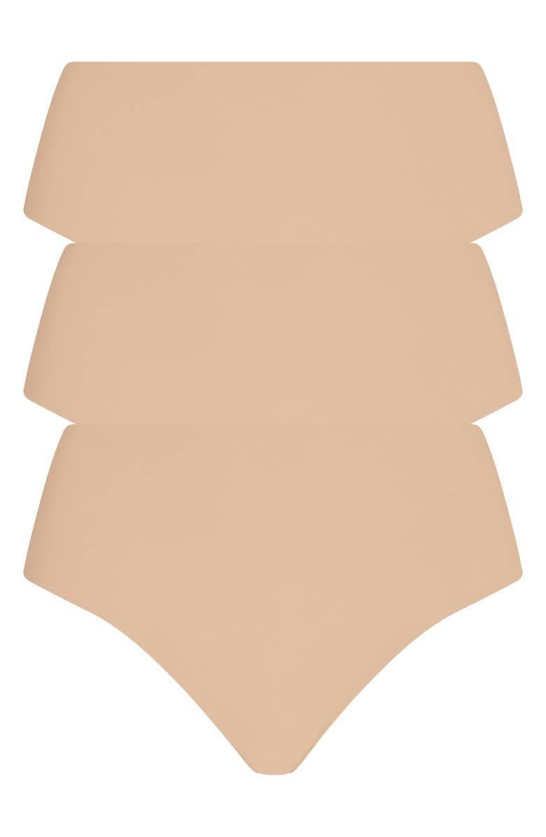 Commando Classic 3-Pack High Rise Thongs, Main, color, Multi-Pack Tan