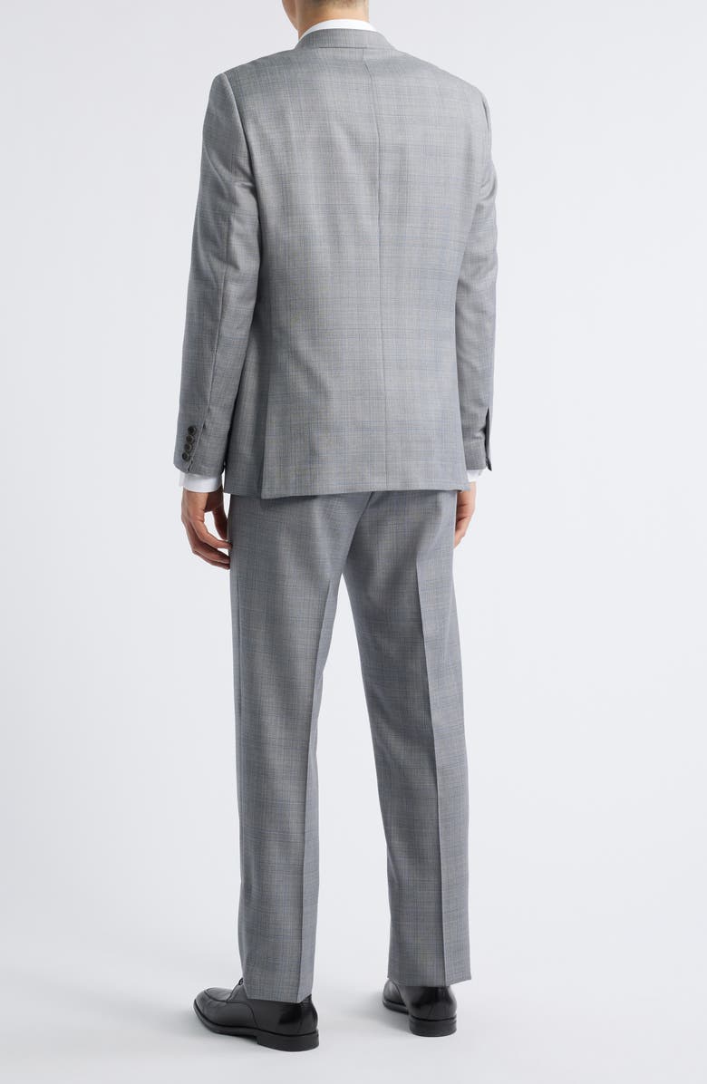 Heritage Gold Classic Fit Super 130s Grey Plaid Wool Suit, Alternate, color, 
