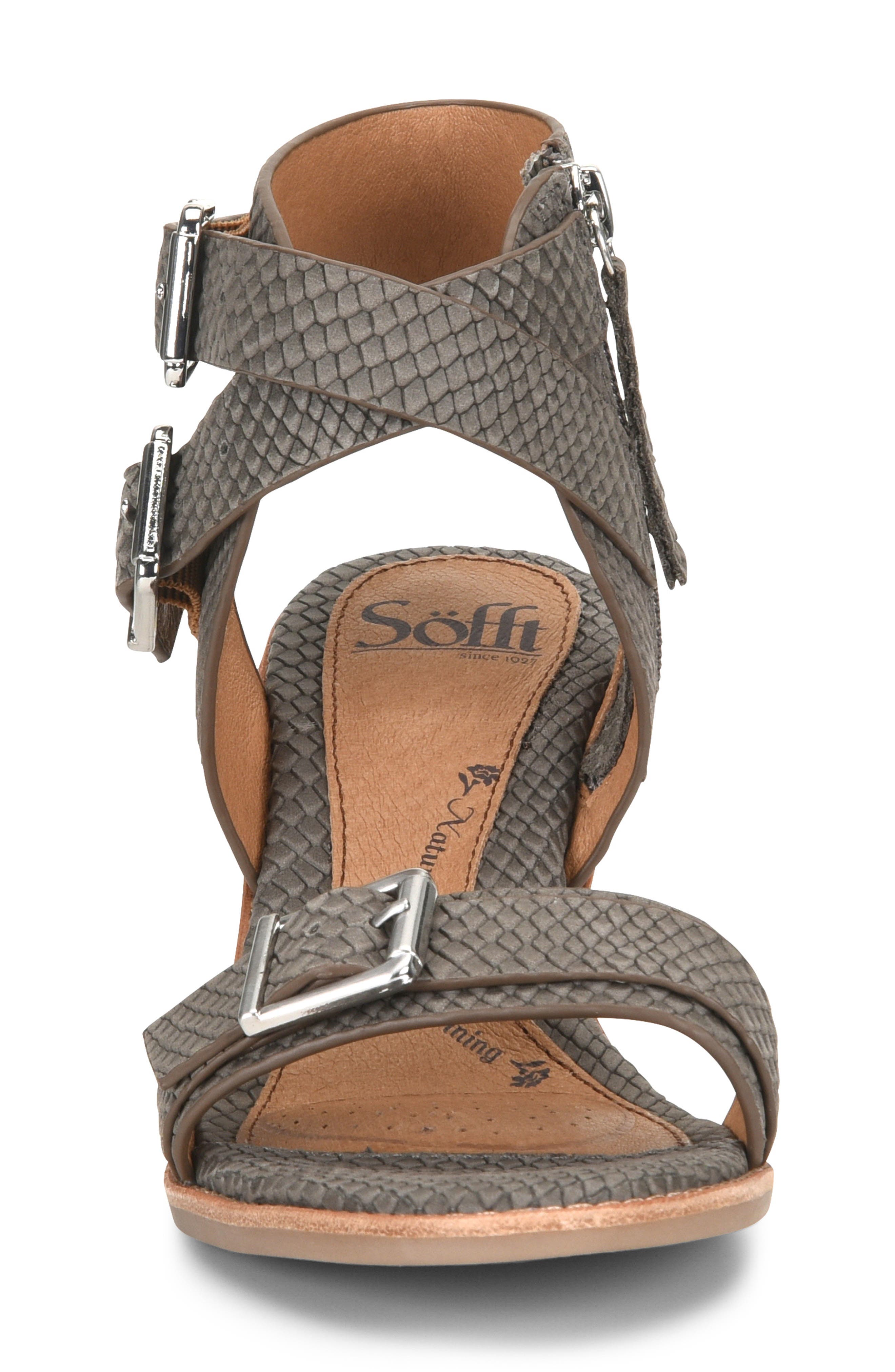 Marlyn Sandal, Alternate, color, SNARE GREY LEATHER