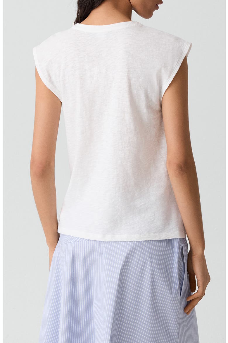 Organic Cotton Button-Up Vest, Alternate, color, WHITE