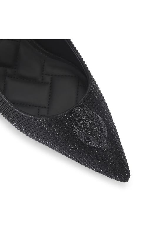 Kurt Geiger London Belgravia Eagle Pointed Toe Court Pump In Black