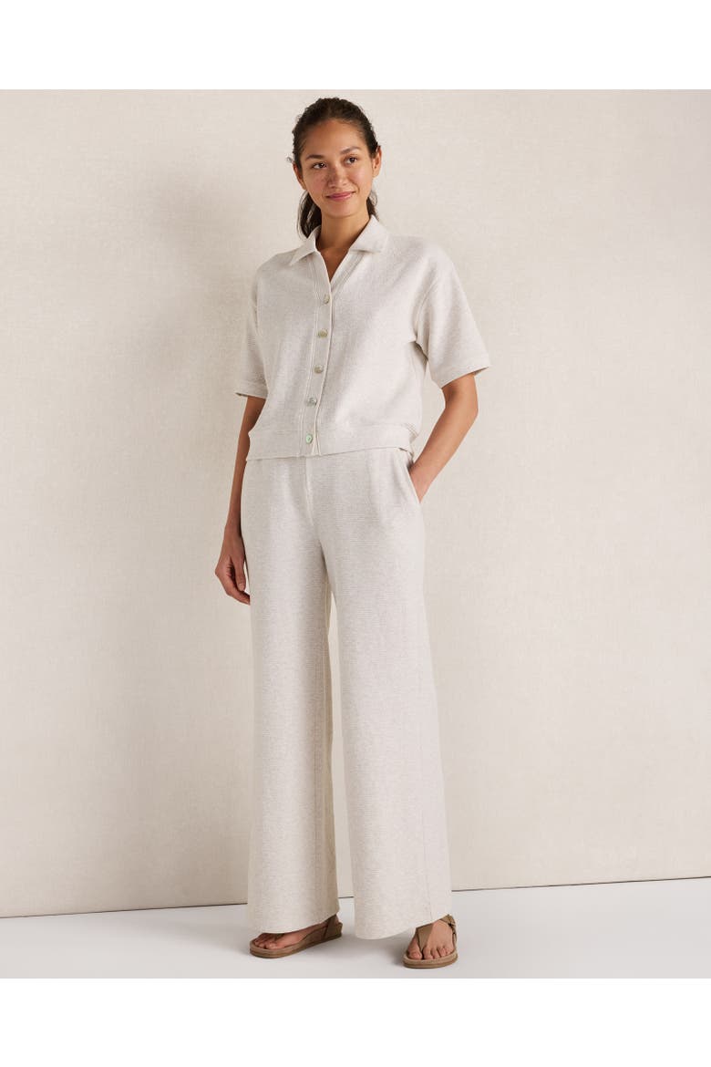 Ottoman Rib Relaxed Pants, Main, color, White Oak Hthr