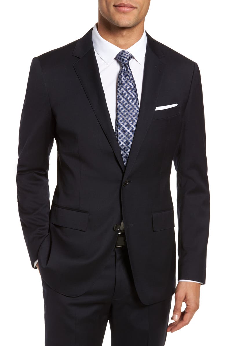 Bonobos Jetsetter Slim Fit Stretch Wool Blazer, Main, color, Black
